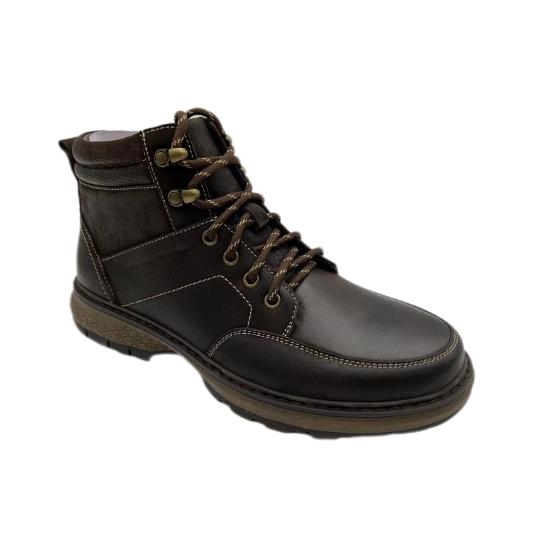 Fashion Simple Waterproof Fabric Upper Hiking Shoes Anti Slip Men Outdoor Trekking Boot