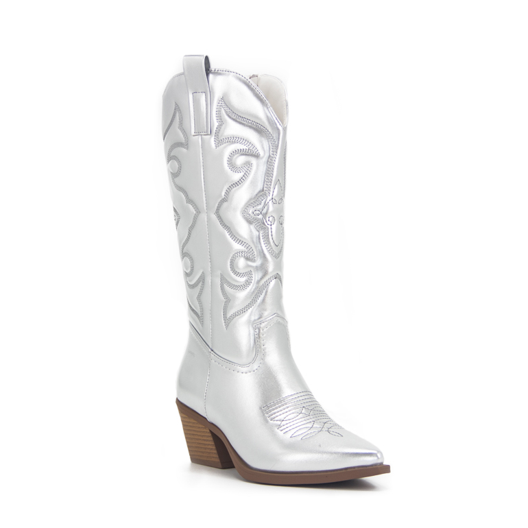 Conbat White Walking Wellington Waterproof Casual Platform Western Wear White Cowboy Boots 