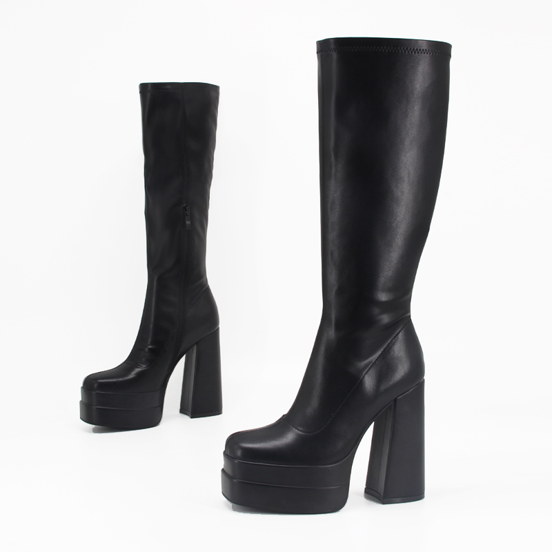 Black Combat Boots Women Platform Motocross Designer Cheap Cowboy Best Walking Boots