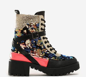 Hot Sell Vintage Style Camouflage Flat Boots Outdoor Casual Women