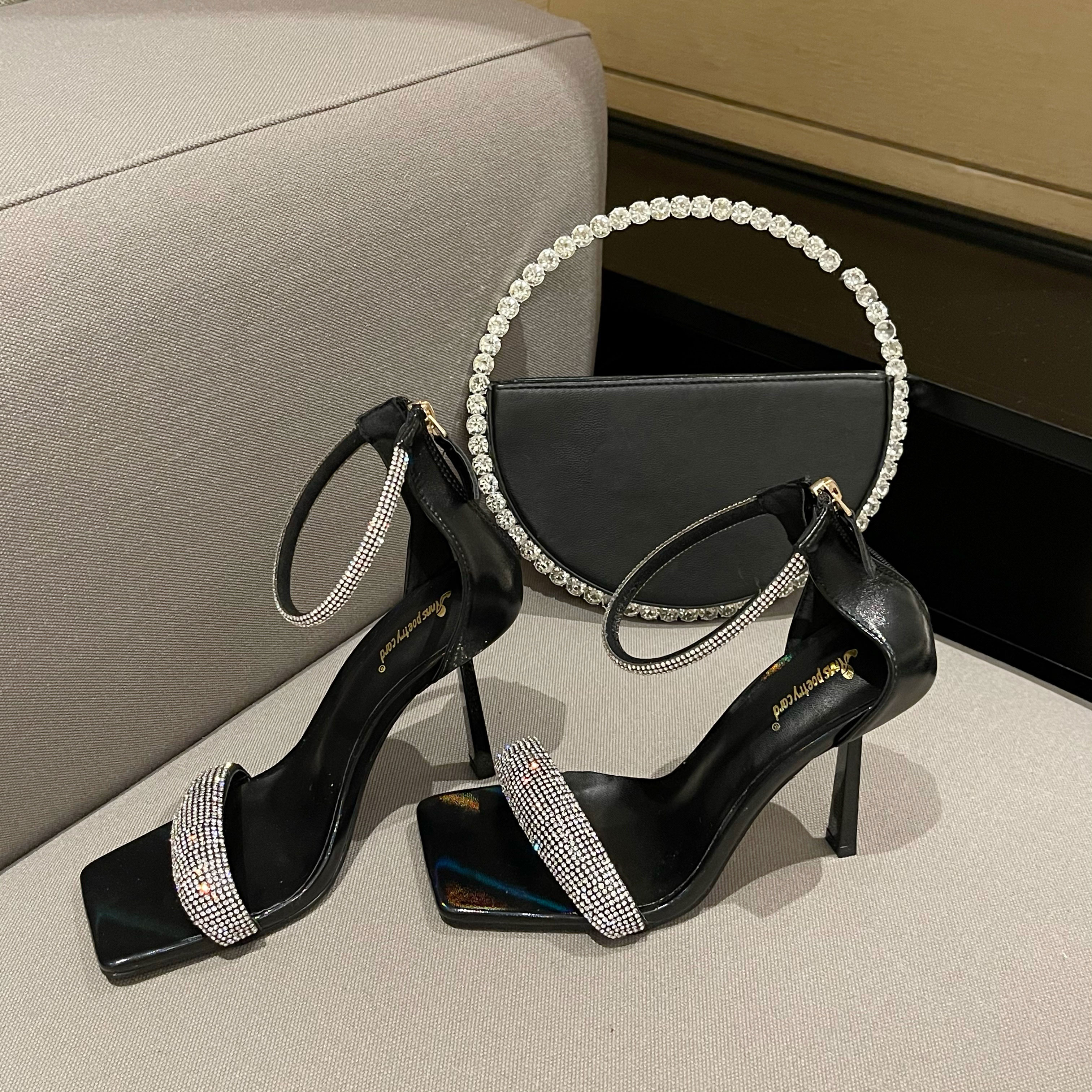 Factory Sale High Heels Sandal Sexy Ladies Fashion Slim High Heel Sandals