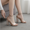 Promotional Square Heel Party Sandals Summer Fashion Diamond Women Sandal