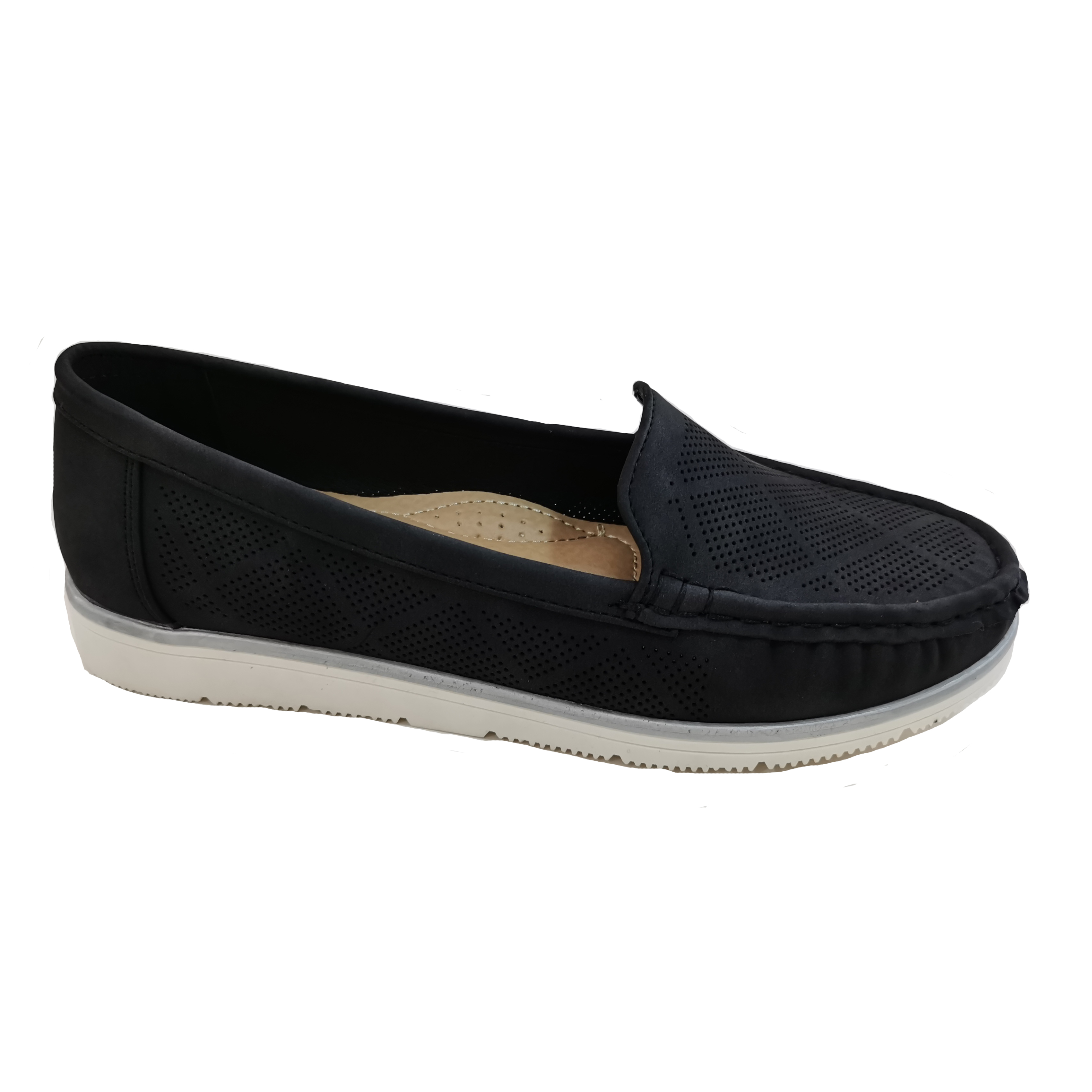 JINGEILI PEIPAH 2021 PU Leather Hollow Out Women Ballet Flats Summer Women's Solid Shallow Soft bottom Shoes Woman Slip On