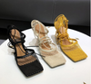 Weaving Fashion Design Sandals Summer New Fashion Thin High Heels Women's Sandals