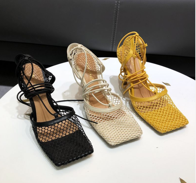 Weaving Fashion Design Sandals Summer New Fashion Thin High Heels Women's Sandals