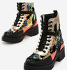 Hot Sell Vintage Style Camouflage Flat Boots Outdoor Casual Women