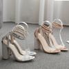 Promotional Square Heel Party Sandals Summer Fashion Diamond Women Sandal