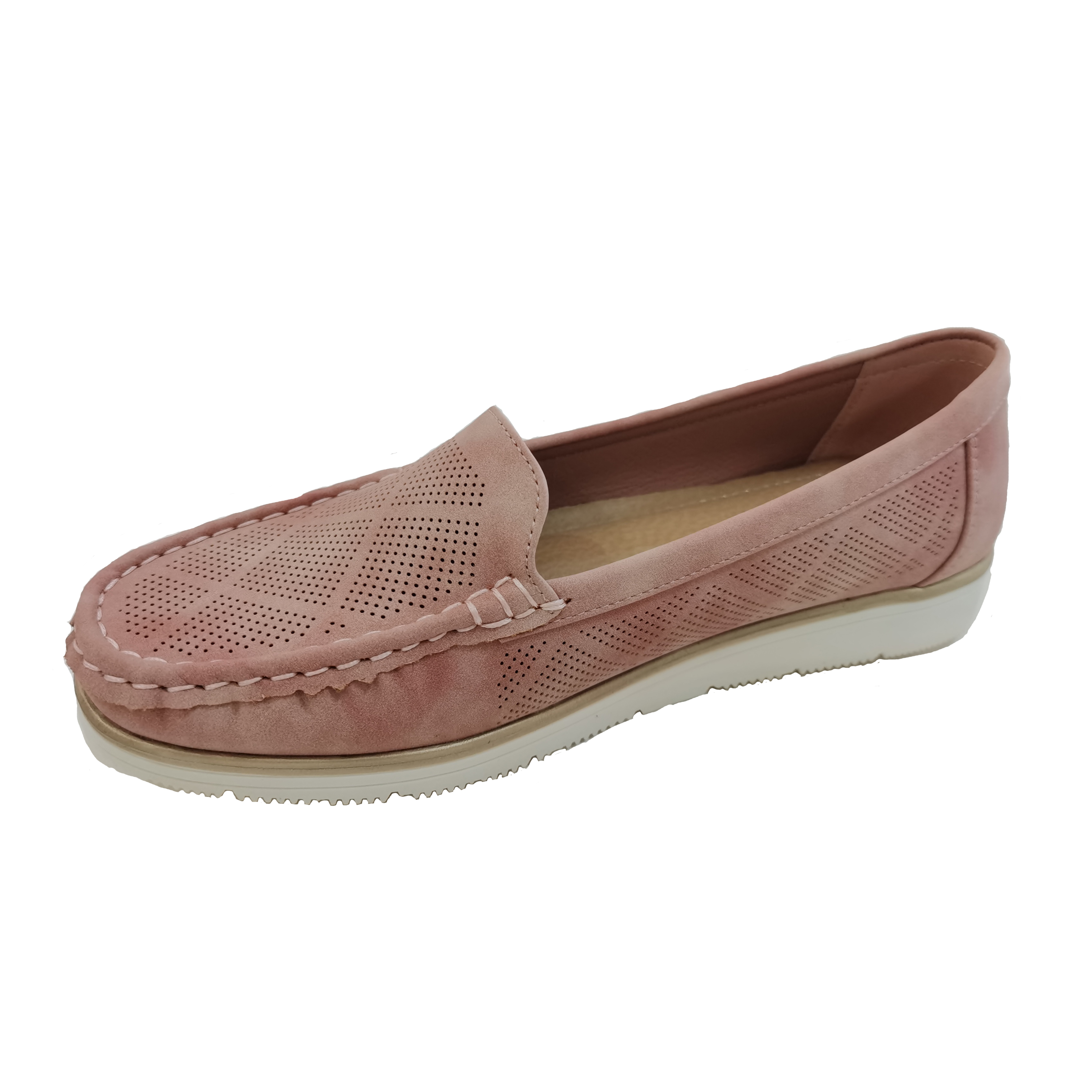JINGEILI PEIPAH 2021 PU Leather Hollow Out Women Ballet Flats Summer Women's Solid Shallow Soft bottom Shoes Woman Slip On