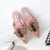 Customized New Women Flats Sandal Shoes Fashion Pink Flat Sandal