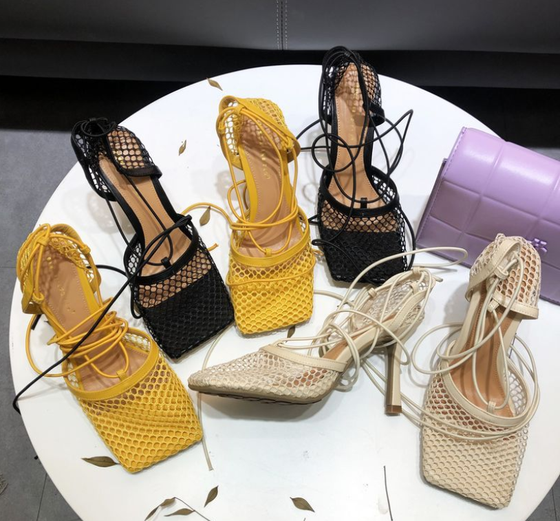 Weaving Fashion Design Sandals Summer New Fashion Thin High Heels Women's Sandals