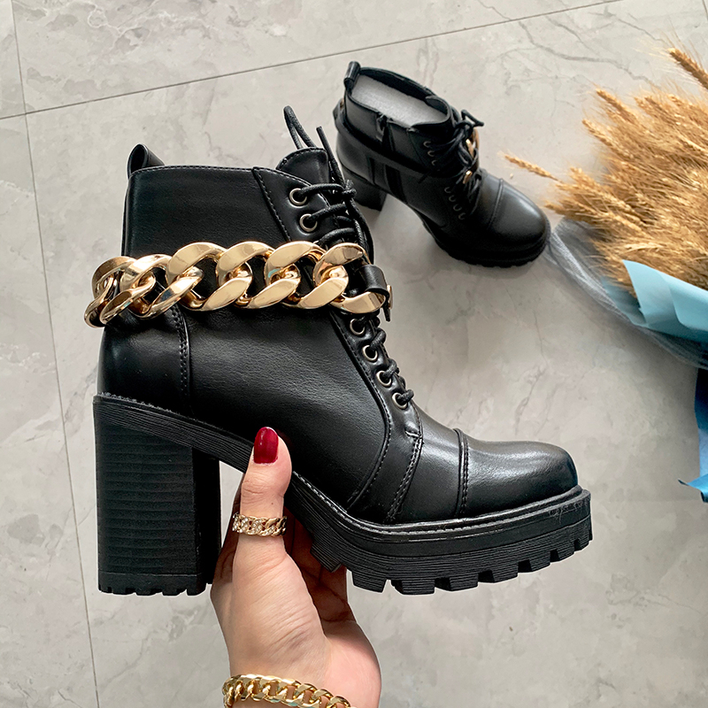 New Fashion Trend High Heel Boots Women Leather Boots Shoes From China Manufacturer