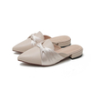 Durable low price apricot color women flat summer sandal shoes