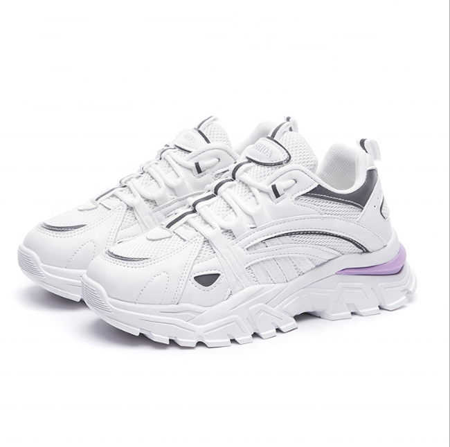 Wholesale Custom Running Sport Comfort Women Shoes White