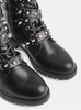Women Lace Up of Luck New Fashion Ladies Women's Boots with Rivet Decorations Shoes