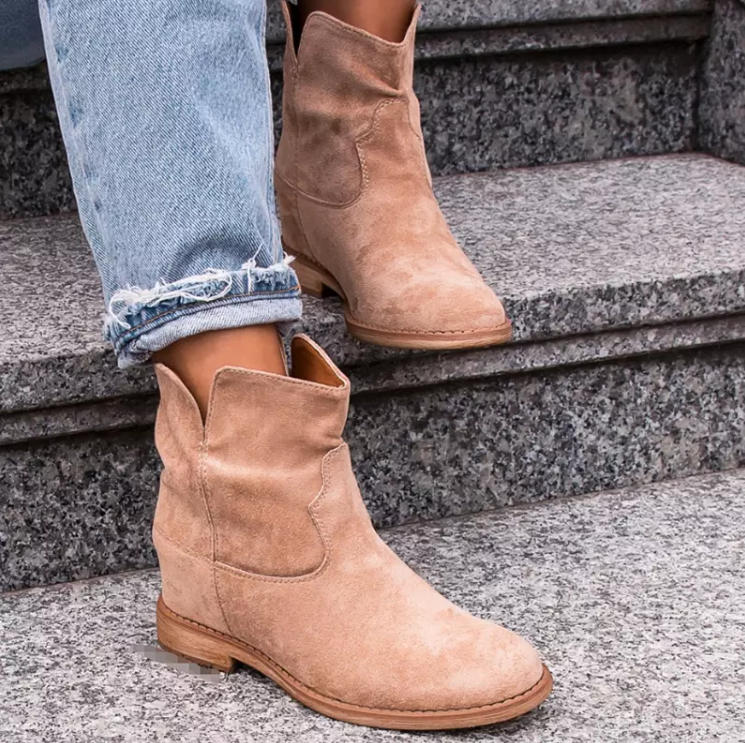 Hot Sell High Quality Latest Fashion Womens Trend Suede Leather Girls Cowboy Boots