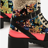 Hot Sell Vintage Style Camouflage Flat Boots Outdoor Casual Women