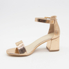 Factory Direct Cheap Price Custom High Heel Sandals Pu Fashion Low-heel Sandals Women
