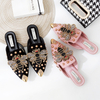 Customized New Women Flats Sandal Shoes Fashion Pink Flat Sandal
