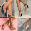 Economical Custom Design Fashion Block High Heel Sandals for Women