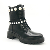 New Autumn And Winter Fancy Ankle New Fashion Pearl Shoes with Flat Heel for Women Winter Boots