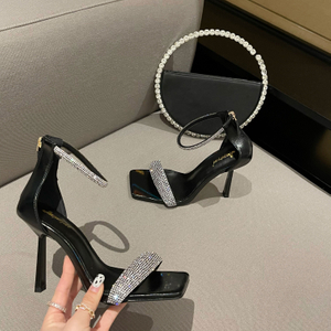 Factory Sale High Heels Sandal Sexy Ladies Fashion Slim High Heel Sandals