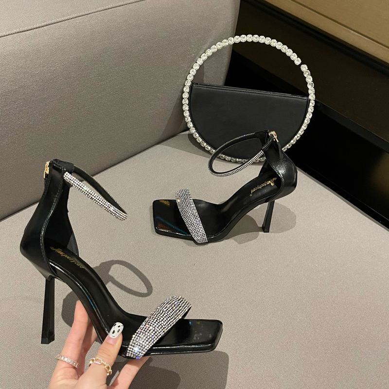 Factory Sale High Heels Sandal Sexy Ladies Fashion Slim High Heel Sandals