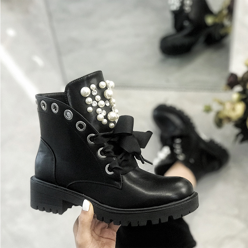 Factory custom black boots shoes for women boots black boots women shoes