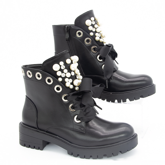 Factory custom black boots shoes for women boots black boots women shoes