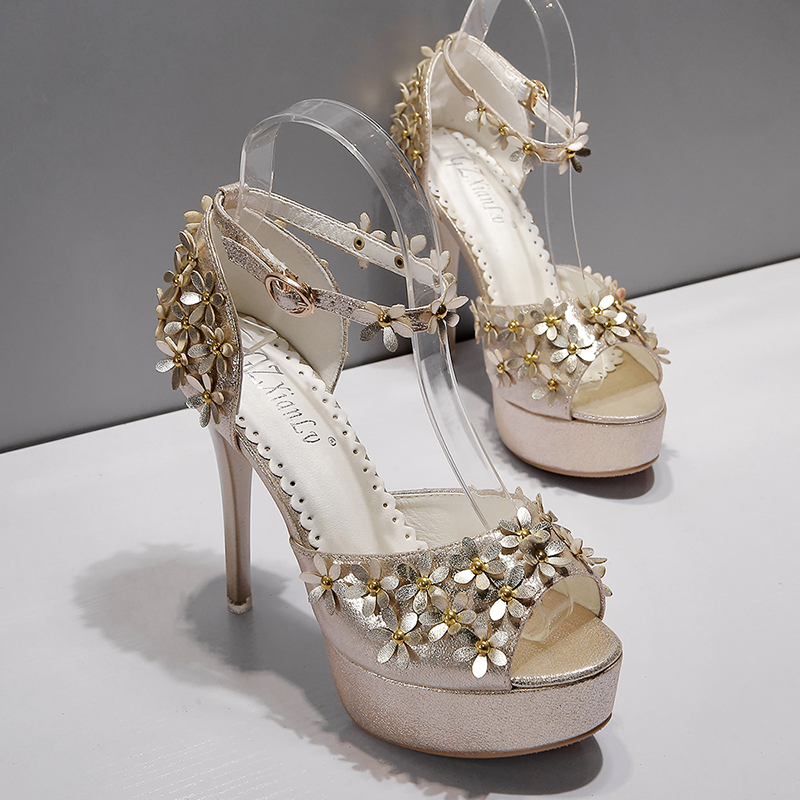 Top Sale Branded Waterproof Platform High Heel Sandal Women