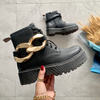 Hot Products Fashion Trend over Ankle Pu Leather Boots Women From China Manufacturer 