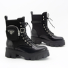 New Design Fashion Boots with Pocket Lace Up Mid Calf Women Boots Popular Female Shoes