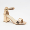 Factory Direct Cheap Price Custom High Heel Sandals Pu Fashion Low-heel Sandals Women