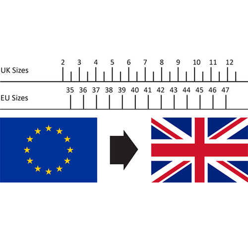 EU Shoe Size and UK Shoe Size Comparison