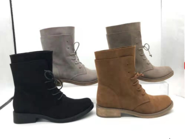 Sell Well New Type Trending Boots Grey Ankle Flat Women Boots