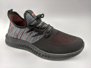 Wholesale Women Outdoor Running 3D Fly Knit Lace Up Non Slip Breathable Sports Casual Shoes