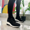 Factory Direct Sales Shoes Women Sport Running Sneakers Black Shoes
