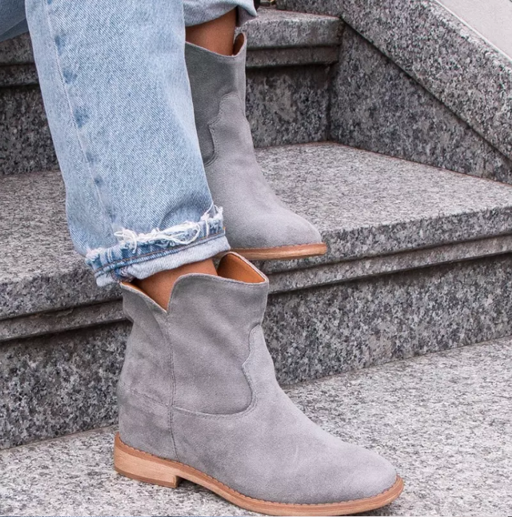 Hot Sell High Quality Latest Fashion Womens Trend Suede Leather Girls Cowboy Boots