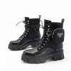 New Design Fashion Boots with Pocket Lace Up Mid Calf Women Boots Popular Female Shoes