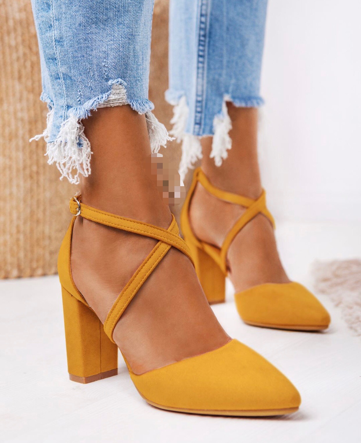 Summer Women Gladiator Buckle Strap Heel Fashion Chunky Ladies Sandals Ankle Strap Footwear Pumps Dress Shoes