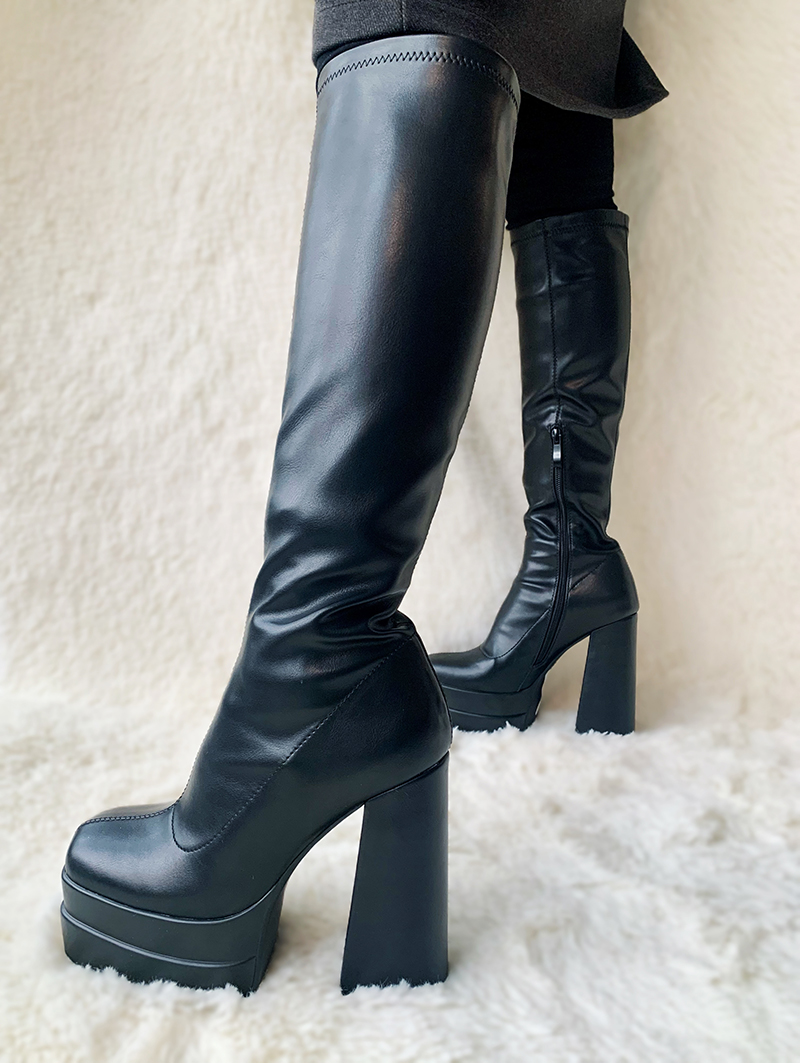Black Combat Boots Women Platform Motocross Designer Cheap Cowboy Best Walking Boots