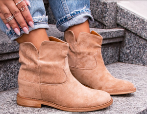 Hot Sell High Quality Latest Fashion Womens Trend Suede Leather Girls Cowboy Boots