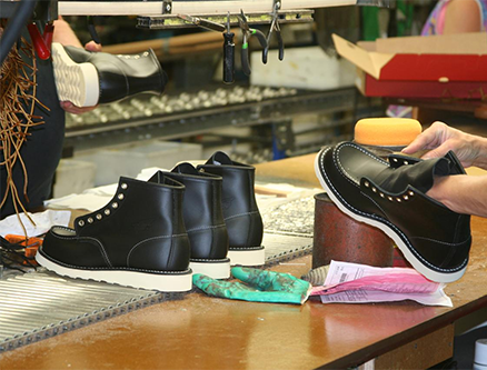 What is the production process of shoes?