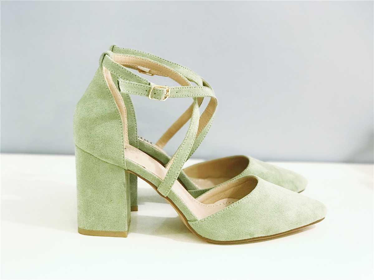 Summer Women Gladiator Buckle Strap Heel Fashion Chunky Ladies Sandals Ankle Strap Footwear Pumps Dress Shoes