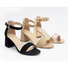 Factory Direct Cheap Price Custom High Heel Sandals Pu Fashion Low-heel Sandals Women