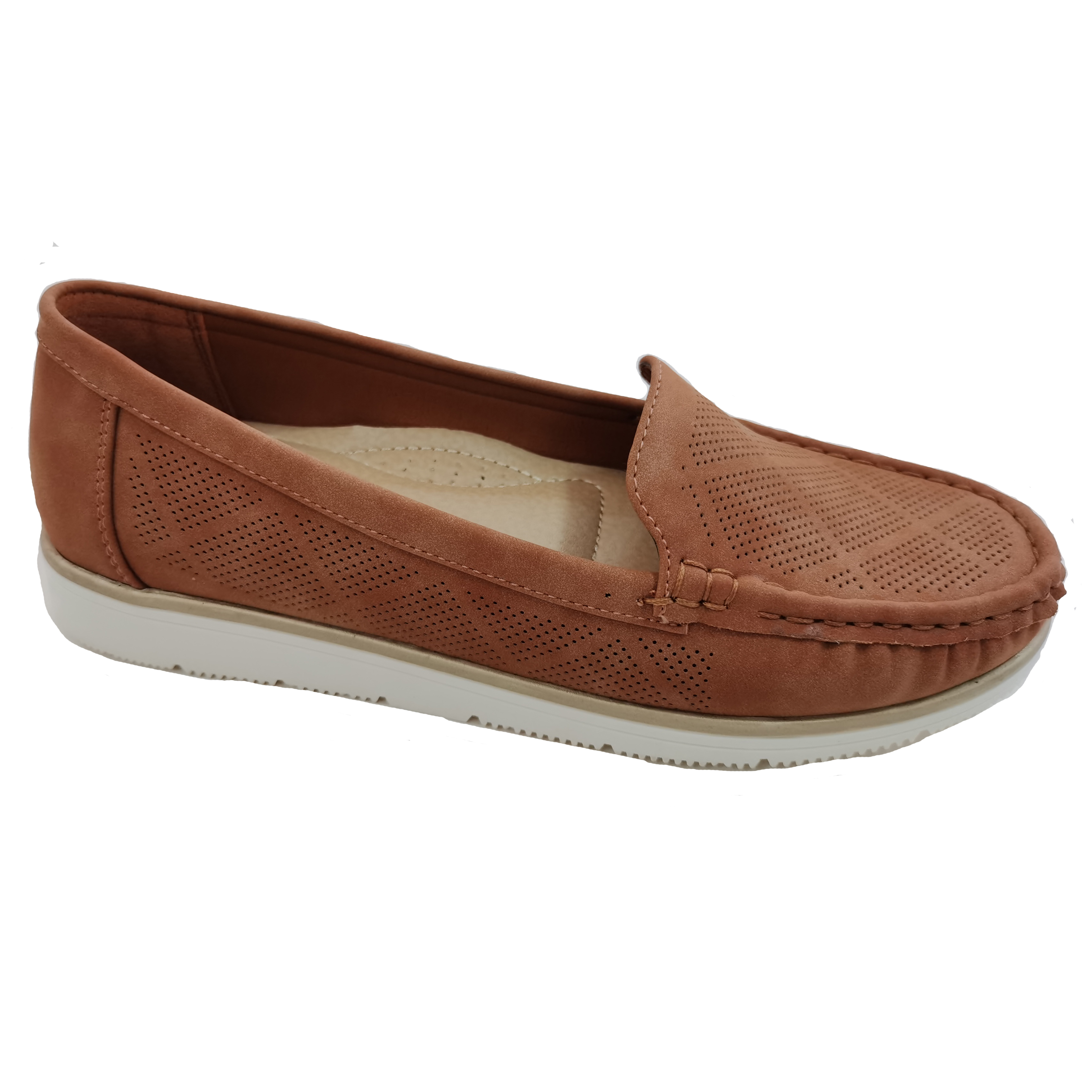 JINGEILI PEIPAH 2021 PU Leather Hollow Out Women Ballet Flats Summer Women's Solid Shallow Soft bottom Shoes Woman Slip On