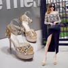Top Sale Branded Waterproof Platform High Heel Sandal Women