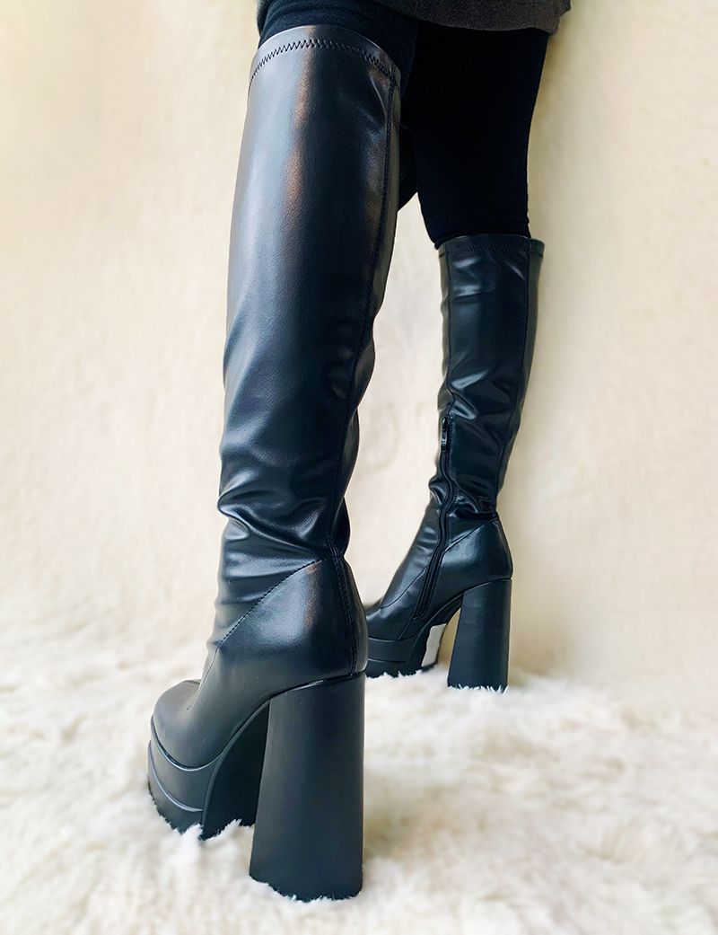 Black Combat Boots Women Platform Motocross Designer Cheap Cowboy Best Walking Boots