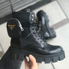 New Design Fashion Boots with Pocket Lace Up Mid Calf Women Boots Popular Female Shoes