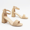 Factory Direct Cheap Price Custom High Heel Sandals Pu Fashion Low-heel Sandals Women