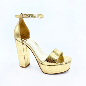 Summer New Explosion Women's Belt Buckle Heel Fashion Chunky Ladies Sandals Ankle Strap Pump Shoes
